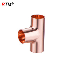 J17 4 10 1 ASME B16.22 equal tee cxcxc water copper pipe nipple fitting